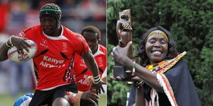 Former Rugby 7s Captain Humphrey Kayange and Former Marathoner Tegla Lorupe