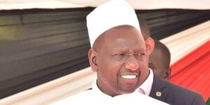 Deputy President William Ruto at the African Church of the Holy Spirit Dumbeni, Malava on on Saturday, September 18.