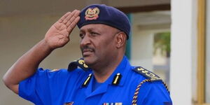 The Inspector General of the police Hilary Mutyambai at a past function.