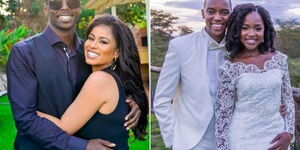 Former News anchor Julie Gichuru and Husband Anthony (left). Citizen TV News anchor and his wife Joyce Omondi (right)