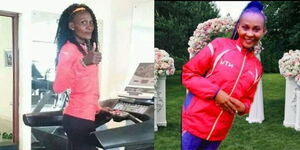 Undated images of Kenyan athlete Edith Muthoni