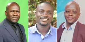 Left to right: Kenyan journalists Peter Opondo, Ndung'u Gichane and Njogu wa Njoroge.