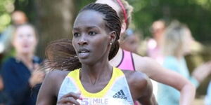 An undated image of Kenyan athlete Viola Lagat