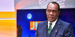 A File Photo of Citizen TV Journalist Jeff Koinange During His Prime News Bulletin 