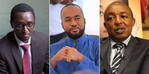 Left to right: Politician Zedekian (Buzeki) Bundotich, Mombasa Governor Hassan Joho and Nice n Lovely founder Paul Kinuthia