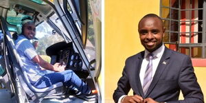 Weru TV Staton Manager King'ori Wangechi in a chopper in March 2021