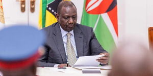 An image of President William Ruto at a past function in State House Nairobi.