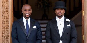 Undated Photo of Eddie Ndichu and His Twin Brother Paul Ndichu During a Past Function