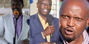 TSP Leader Mwangi Kiunjuri, Mathira MP Rigathi Gachagua, Gatundu MP Moses Kuria