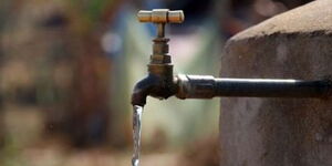 Undated file image of a running water tap.