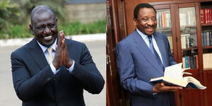 A collage of President Ruto and Siaya governor James Orengo.