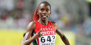 Janeth Jepkosgei Busienei During the Osaka Competition in August 2008