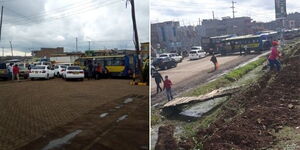Traffic snarl up along Kangundo Road in Nairobi on Thursday, October 29, 2020.