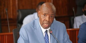 Education Cabinet Secretary Ezekiel Machogu appears before the Commitee on Education on November 22, 2022. 