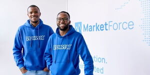 Marketforce founders Tesh Mbaabu and Mesongo Sibuti.
