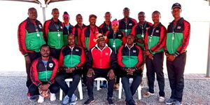 Police officers representing Kenya in the 84th South African Bisley Championship held in South Africa on October 23, 2021.