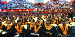 The 2018 graduation ceremony at the Kenya Institute of Mass Communication. 