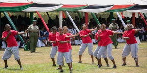 Langata women inmates entertaining guests in a function held at the prison.