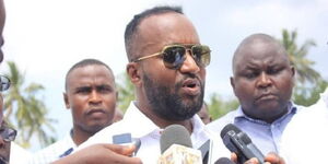 Mombasa Governor Ali Hassan Joho addressing members of the press in a past event