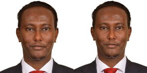 A collage photo of Mohammed Hussein who was appointed as a member of the Council of economic advisors by President William Ruto on October 14, 2022. 