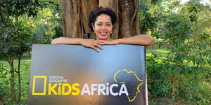 An image of Paula Kahumbu on Wednesday, November 17, after landing a partnership with Nat Geo and Disney.