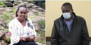 The late police officer Caroline Kangogo (left) and Kitale tycoon Kennedy Muyundo.