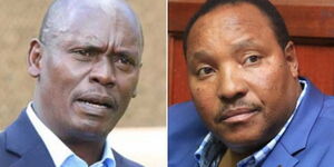 Former Kiambu Governors William Kabogo (left) and Ferdinand Waititu.