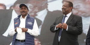 Undated image of One Kenya Alliance principals Kalonzo Musyoka and Musalia Mudavadi at a past function.