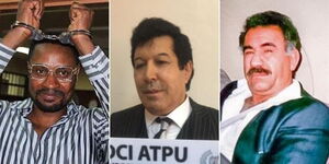 Left to right: Nigerian Buinessman Anthony Chinedu, Turkish businessman Aydin Harun and Turk national Abdullah Ocalan 