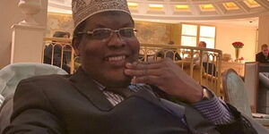 A photo Controversial lawyer Miguna Miguna (pictured) poses for a photo on January 26, 2020.