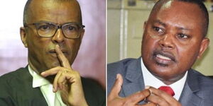 A side by side photo of Philip Murgor and DCI George Kinoti