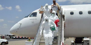 Medics conduct public health emergency drill at JKIA on October 19, 2016