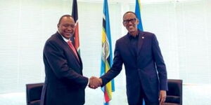 President Uhuru Kenyatta and Rwanda President Paul Kagame