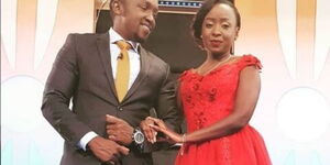 Citizen TV news anchor Hassan Mugambi and former collegue Jacque Maribe pose for a photo