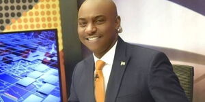 K24 News anchor Eric Njoka at the station's studios