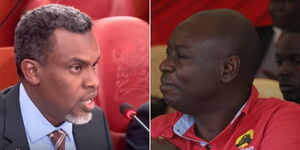A collage photo of Director of Public Prosecutions Noordin Haji and Mathira MP Rigathi Gachagua