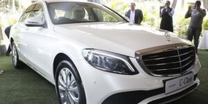 A brand new Mercedes Benz 