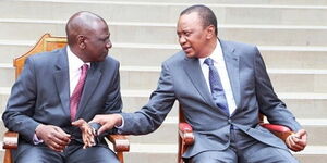 President Uhuru Kenyatta with Deputy President William Ruto at a past event