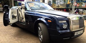 A Rolls Royce Phantom spotted in Kenya