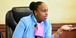 Nyeri Deputy Governor Caroline Karugu in her office