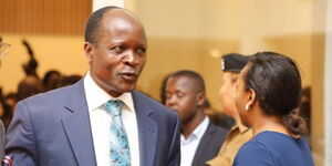 Migori Governor Okoth Obado attends a CoG meeting at Movenpick Hotel, Westlands, Nairobi