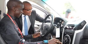 Marathon legend Eliud Kipchoge behind the wheel of an Isuzu D-Max