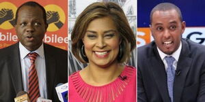 Jubilee sec-gen Raphael Tuju, media personalities Zain Verjee and Hussein Mohammed