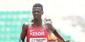 A file image of Kenya Sprinter Mark Otieno