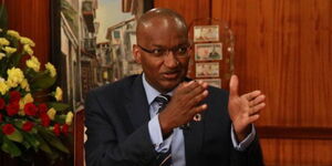 CBK Governor Patrick Njoroge speaking during an interview on July 30, 2021.