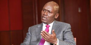 Former Kiambu Governor William Kabogo during an interview on KTN Point Blank Show on September 27, 2019.