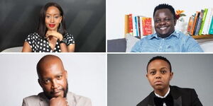 From Top Left: A compiled image of Janet Mbugua, Ferdinand Omondi, Jimmi Gathu, and Makena Njeri.