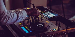 An image of a Disc Jockey deck taken on September 21, 2020.