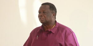 Central Organization of Trade Unions (COTU) Secretary General Francis Atwoli speaking at a function on April 9, 2021.