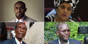 From Top Left: Past presidential aspirants Abduba Dida, Nazlin Omar, Nixon Kukubo, and Prof. James Ole Kiyapi.